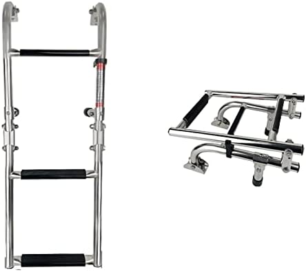 Stainless Steel Boat Ladder for Fishing Boat, 4 Step Portable